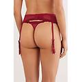 reggicalze pretty flowers donna rosso taglia tu
