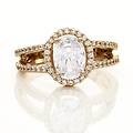 anello golden dream placcato oro giallo cubic zirconia collezione golden dream misura 58 giallo
