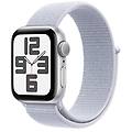 watch se gps 40mm cassa in alluminio color argento con blu tempesta sport loop