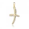 croce da donna in oro giallo gl100002
