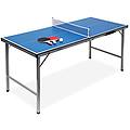 tavolo ping pong hlp 71 x 150 x 67 cm trasportabile rete palline racchette interni mdf e metallo