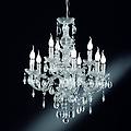 lampadario perdita 9 luci ottica cromo
