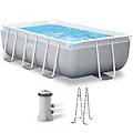 prisma frame 26784np 300x175x80 cm piscina fuori terra + pompa filtro 45 w e scaletta