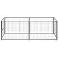 - gabbia per cani argento 200x100x70 cm in acciaio