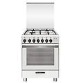cucina gas 4 zone forno elettrico specialista sa664mwh6 white classe a (60x60x85cm)