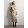 - abito beige in lana con maniche lunghe donna beige chiaro taglia xs