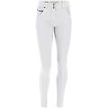 pantaloni push up wr. up skinny in tessuto navetta tinto in capo bianco donna extra large