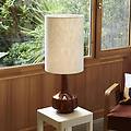 lampada da tavolo jimmy marrone/beige altezza 83 cm