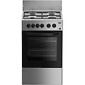css42014fs cucina a gas con forno elettrico nero argento