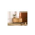 credenza in legno di acacia 150x40x80 laccato naturale marrakesch #115