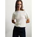 - maglia in misto lana bianco regular fit donna bianco gesso taglia xs