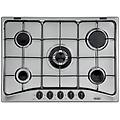 yaf 57 asv piano cottura acciaio inossidabile da incasso 70 cm gas 5 fornello(i)