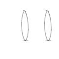 orecchini a cerchio lady code acciaio ovale collezione lady code argentato