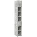 - mobile sottile grigio cemento 30x42 5x225 cm in truciolato