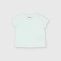 t-shirt in jersey da neonata bianco taglia 3m
