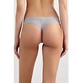 slip brasiliana in cotone donna grigio taglia 4