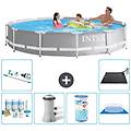 - piscina fuori terra in giro 366x76 cm grigio include accessori coordinati a1937