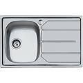 1179562 lavello cucina 1 vasca incasso con gocciolatoio dx larghezza 79 cm materiale acciaio inox