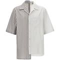 camicia righe asimmetrica