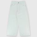 pantalone in tela di cotone da bambina bianco taglia 10