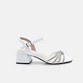 sandali da donna con tacco bianco