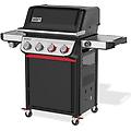 spirit ep-435 barbecue a gas nero 4 bruciatori inox area cottura 61x45cm