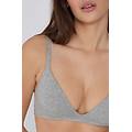 reggiseno triangolo leggermente imbottito cotone organico london donna grigio tama&ntilde;o 3c
