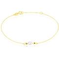bracciale gabrielle oro giallo perla d'acqua dolce collezione gabrielle oro giallo