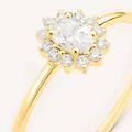 anello solitario kate diamade glam oro giallo diamante lab-grown collezione diamade glam misura 58