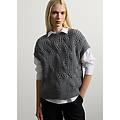- maglia grigia in misto lana regular fit donna grigio cenere taglia xs