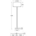 lampada da terra karl k rotonda legno bianco 160 cm e27