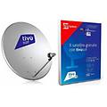 kit parabola kit tivùsat parabola + lnb tef80 grigio 12015018