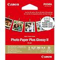 carta fotografica plus glossy ii pp-201 89x89 mm 265 g/m&sup2; 20 fogli alta brillantezza