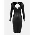 abito con cut-out e ganci gioiello