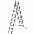 super prima p350-2 10+11 gradini 5. 70 m scala in alluminio trasformabile altezza stimata operativa