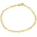 bracciale uomo oro giallo bianco gl100113