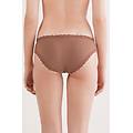 slip in cotone e pizzo donna naturale taglia 5