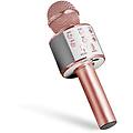 microfono per karaoke pop star in oro rosa