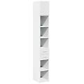 - mobile sottile bianco 30x42 5x225 cm in truciolato