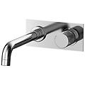 miscelatore lavabo a muro cox grip 7gcr208pbc con piastra