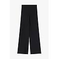 pantaloni ampi effetto satin a vita alta