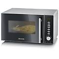 mw 7773 forno a microonde argento acciaio inox microonde con grill superficie piana 20 l 800 w