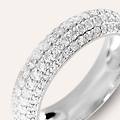 anello fascia silver shine argento rodiato cubic zirconia collezione silver shine misura 56 bianco