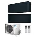 climatizzatore condizionatore bluevolution dual split inverter stylish black r-32 wi-fi 12000+15000