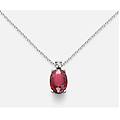 collana donna oro bianco rubino diamanti