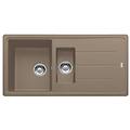 lavello integrato 1. 5 vasche con gocciolatoio laterale destro o sinistro boston l 97 x l 50 cm