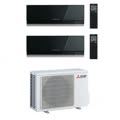 condizionatore dualsplit serie kirigamine zen 9000+12000 btu codice prod msz-ef25(35)vgkb