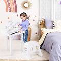 tastiera per pianoforte a 31 tasti per bambini con sgabello pianoforte giocattolo portatile con