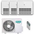 condizionatore console akt trial split 9000+9000+9000 btu inverter a++ unità esterna 6. 3 kw