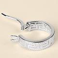 orecchini a cerchio toujours oro bianco collezione toujours oro bianco